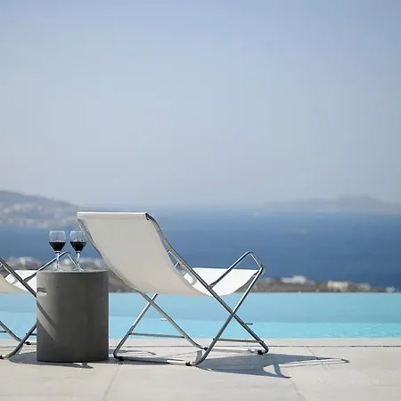 Villa Exquisite Mykonos Superior 4 Bedroom Private Pool Sea View Houlakia